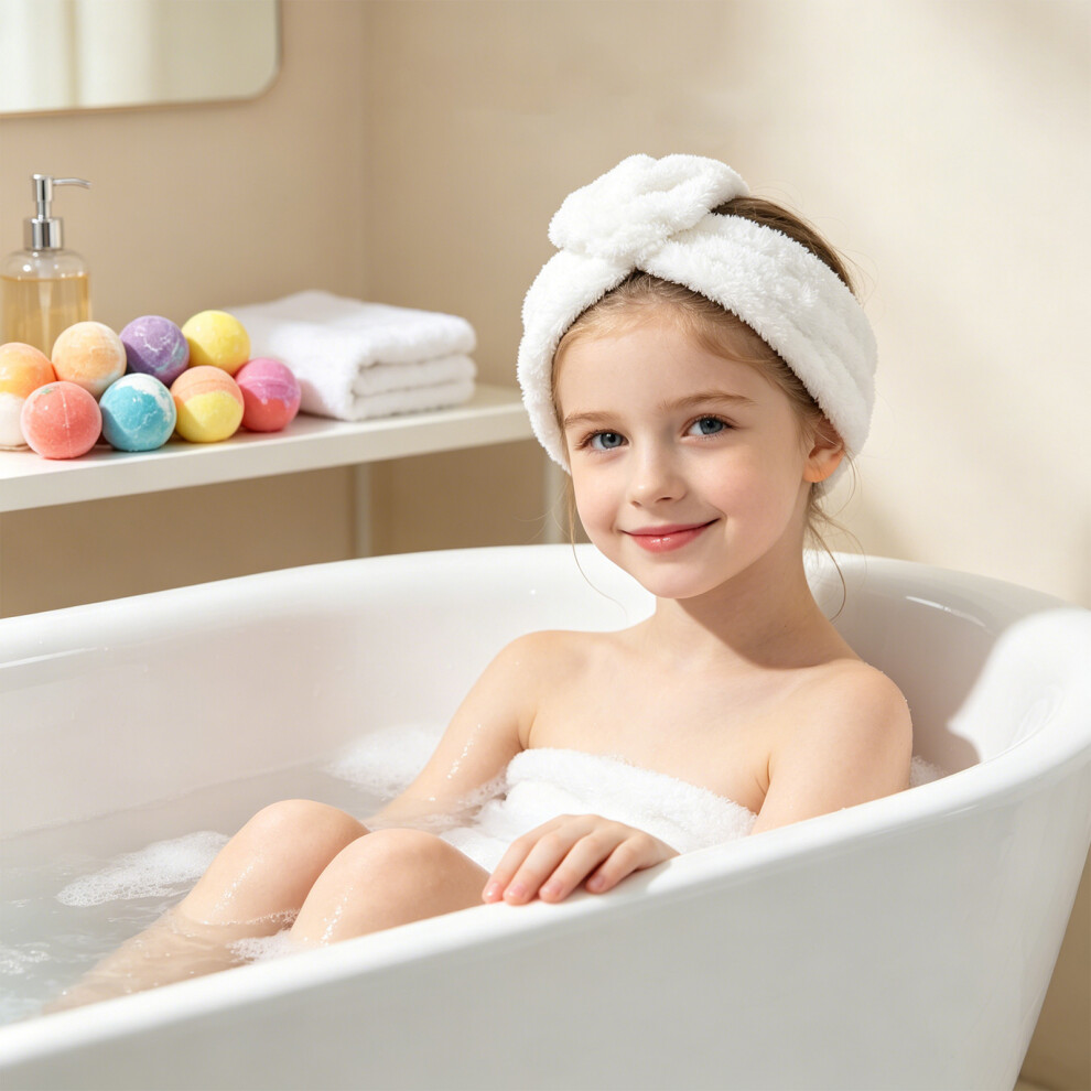 Natural Sea Salt Bath Balls 12pcs Surprise Fruit Figure Bath Fizzies Shower Gift
