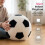 (White, 9.8") Picior sac pluș fotbal 4