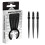 winmau WINMAU - Switch Points - Carbon Steel Tip - Threaded Rapid-Change Mechanism - 1 Set per Pack - Wave Black Effect 26mm - Professional Darts Accessorie 1