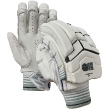Gunn & Moore GM | 808 Cricket Batting Gloves | Calf Leather Palm | Double-Sided Sweatband | Sleek Back of Hand Shape | Junior Left Hand | 1 Pair | Ap