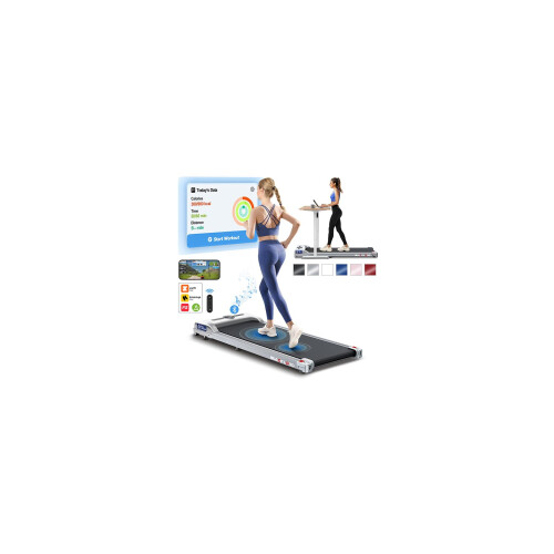 BLACK LORD Flat Walking Pad, Compact Under Desk Treadmills for Home