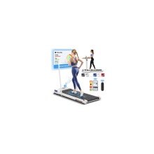 BLACK LORD Walking Pad with Handle, Foldable Under Desk Treadmills for Home, LED Display, Bluetooth Speaker, Remote Control, Electric Running Machine