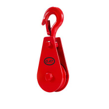 Alloy Lifting Sheave Rope Roller With Smooth Rotating For Warehouse And 0.4t with hook