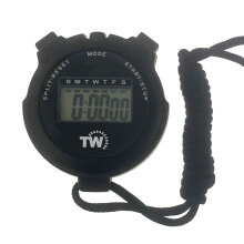 Digital Stopwatch Timer Lap Split Sports Stopwatch with Clock