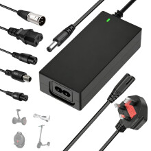 42V 2A Electric Scooter Charger UK 3 Pin, Universal with 6