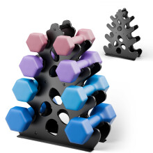 5 Tier Metal Dumbbell Rack, Weight Rack For Home Gym, Dumbbell Stand