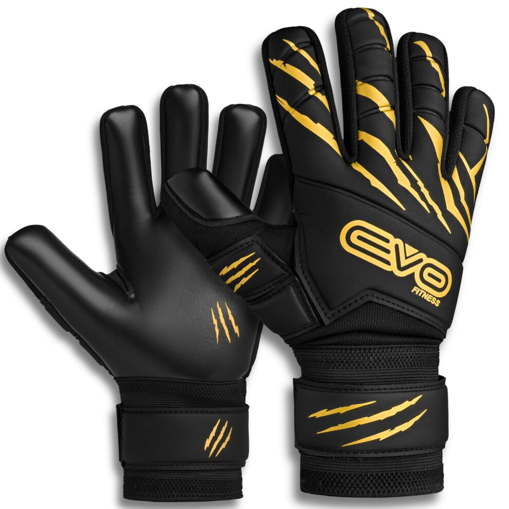 Photos - Goalkeeper Gloves EVO Fitness â Kids | Kids Football Gloves | Goalie Football Gloves for Boys 9-12 for T