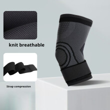 Elastic Elbow Support Adjustable Elbow Compressions Bandage Perfect for Sports Black XL
