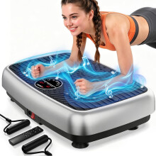 Vibration Plate, MOSUNY 2026 Powerful Vibration Plate Exercise Machine With Dual Motors, Comfortable Silicone Pad, 204 kg Weight Capacity Vibration P