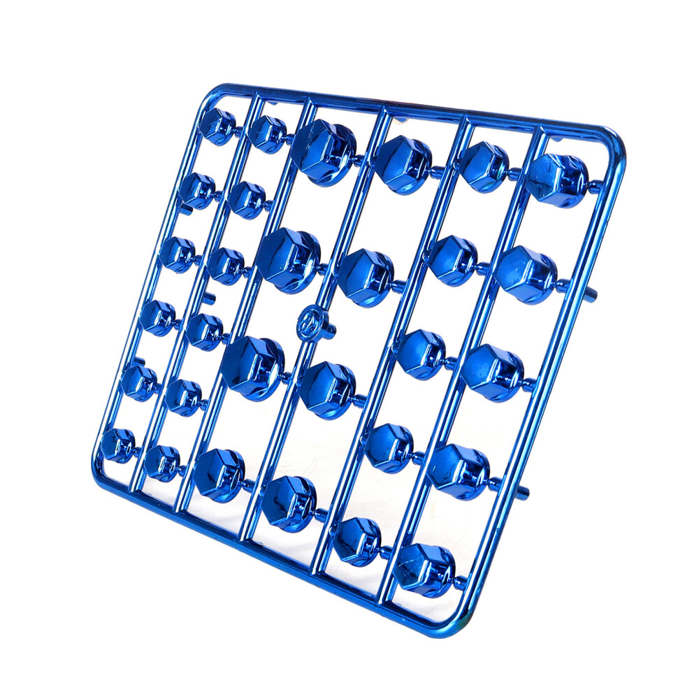 Motorcycle Engine Screw Cover Cap Abs Hexagon Design For Motorbike Scooter Blue 7754004585157