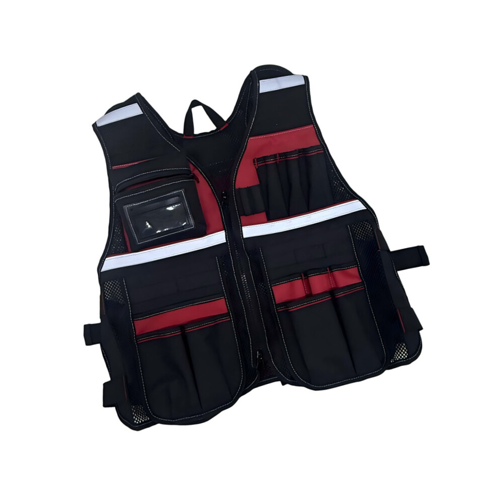 High Execution Work Vest For Carpenters Plumbers Hvac Technicians Comfortable Build Red 7754004646223