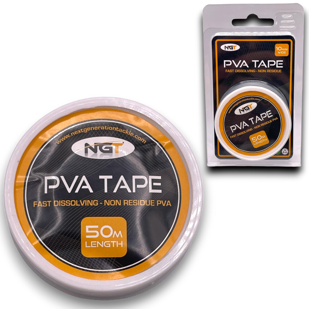 Photos - Fishing Hook / Jig Head NGT PVA TAPE 50M Quick Dissolving Carp Fishing spool of PVA String Non Residue