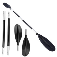 YORKING 221cm Kayak Paddle Lightweight Durable Detachable Aluminum Alloy Kayak Oar Adjustable Non-slip Handle for Motor Boat Oars Emergency boats Or