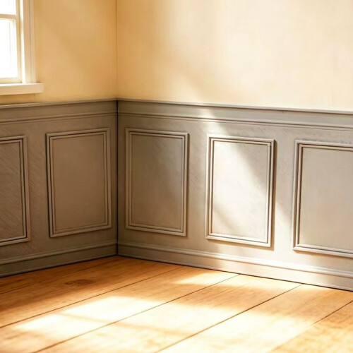 Display Wainscot Realistic Wall Panel Zakka Model Toy for 1:12 Scale Black