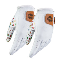 DEGA Golf Gloves for Men Cabretta Leather Golf Glove Left Hand 2 Pack Premium Soft Grip with Thumb Printed Breathable Comfortable fit for all weather