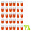 30 Pcs Clear Drink Pouches, Water Pouches with Two Funnels, Reusable 1