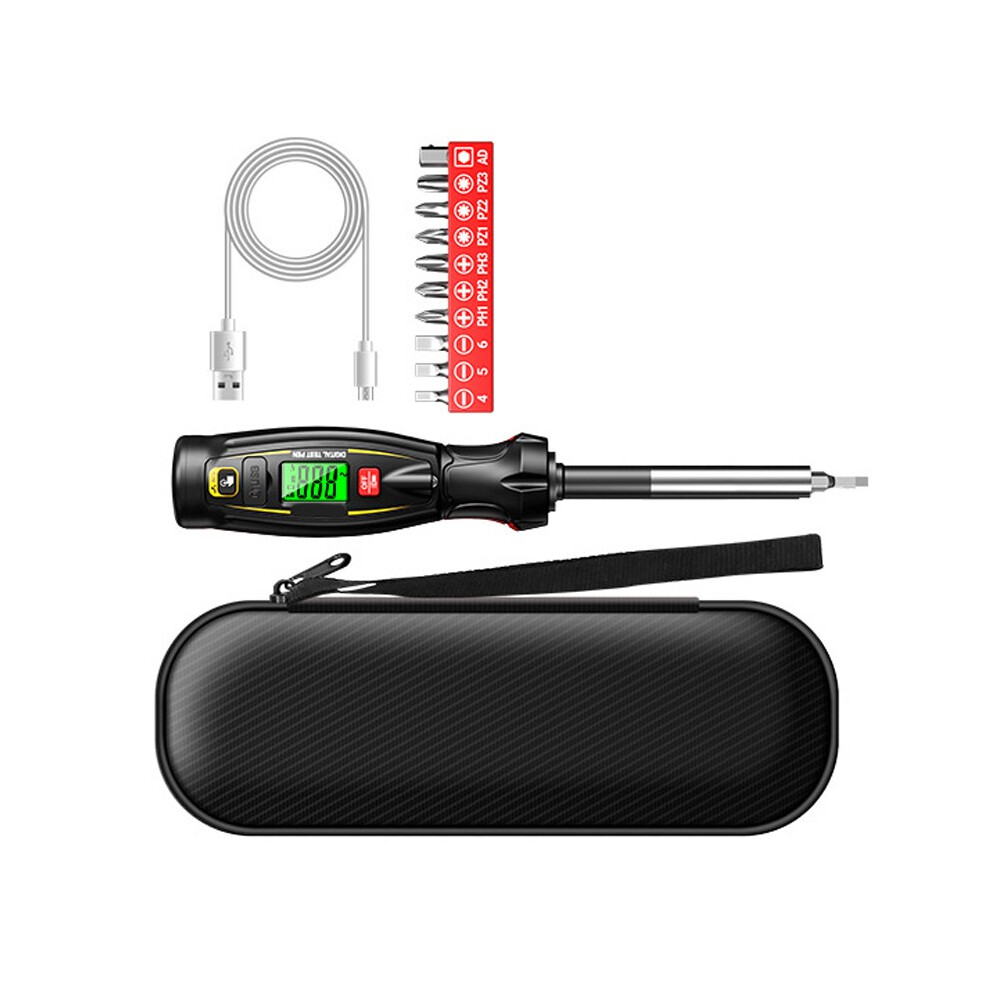 Intelligent Electric Circuit Tester Screwdriver Kit 11 Interchangeable Bit For Black 7754004632172