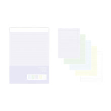 Colorful Paper Notebook 80 Sheets Gridded Lined Blank 21x14.8cm Tearable horizontal line