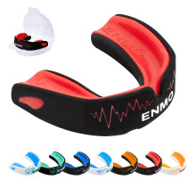 Enmo Maxilla Pro Gum Shield - Adult & Junior 10+ Mouth Guard with Case for Rugby, Boxing, Hockey and Contact Sports - Mouthguard with Boil & Bite, Br