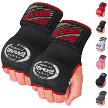 Farabi Kids Junior Inner Hand Wraps Gloves Easy Gel Padded Boxing Wraps with Wrist Wraps Pair (Black)