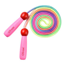 OTraki Rainbow Skipping Rope Kids, 2.5m Adjustable Skipping Ropes for