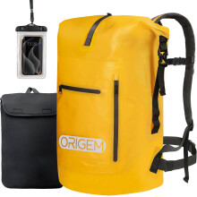 Origem Waterproof Backpack, 35L/55L/85L Rolltop Backpack, Waterproof, Dry Bag with Computer Insert for Kayaking, Fishing, Rafting, Diving or Daily Us