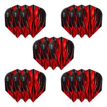 Harrows Fire Dart Flights | 5 x sets Darts Flights (15 Flights Total) I 100 Micron Dart Flights I Premium Extra Strong Made in UK I Professional Dart