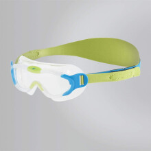 Speedo Infant Biofuse Sea Squad Mask Swimming Goggles | UV Protection | Anti-Fog | Adjustable Fit | Vibrant Colours, Clear/Blue, One Size