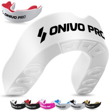 Dual Layer Sports Mouth Guard for Adults & Kids 11+, Premium Protection Gum Shield with Case, Boil and Bite Mouthguard for Boxing, Rugby, MMA, Karate