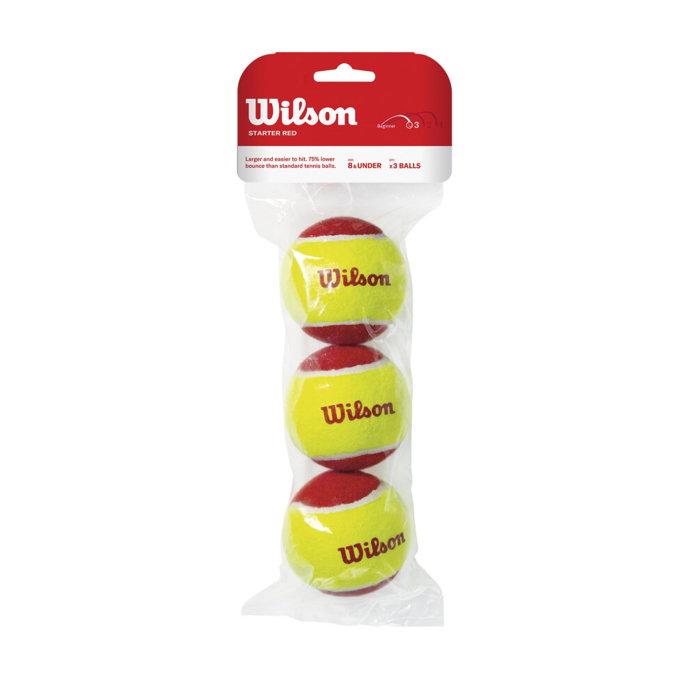 Wilson Starter Tball 3 Pack Red