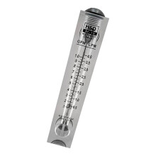 Strong ABS & Acrylic Water Flows Meter With Easy Read Display for Laboratory Use 1 gallon