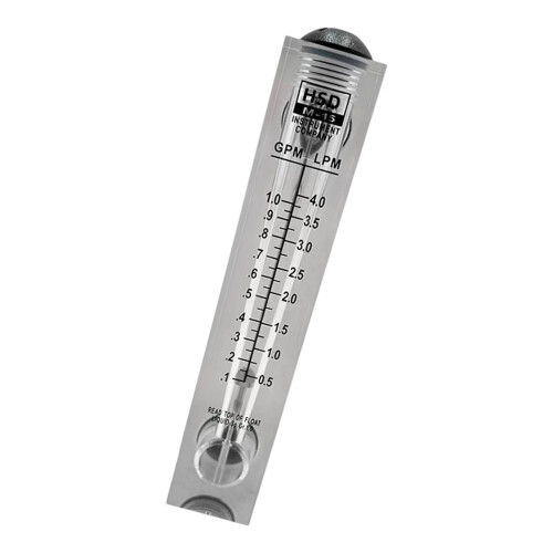 Strong ABS & Acrylic Water Flows Meter With Easy Read Display for Laboratory Use 1 gallon