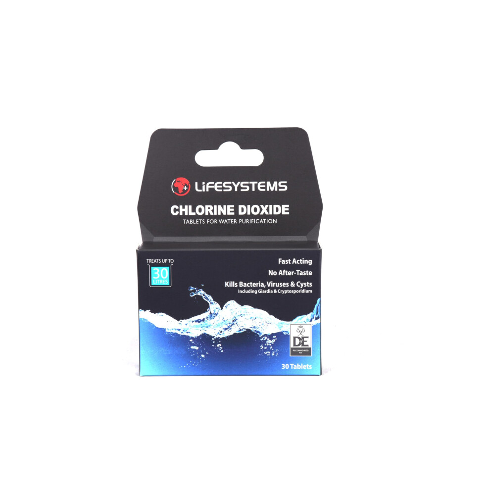 Photos - Climbing Gear Lifesystems Chlorine Dioxide Water Purification Tablets for Travelers Camping Backpackers - Treats 30 Litres Of Water