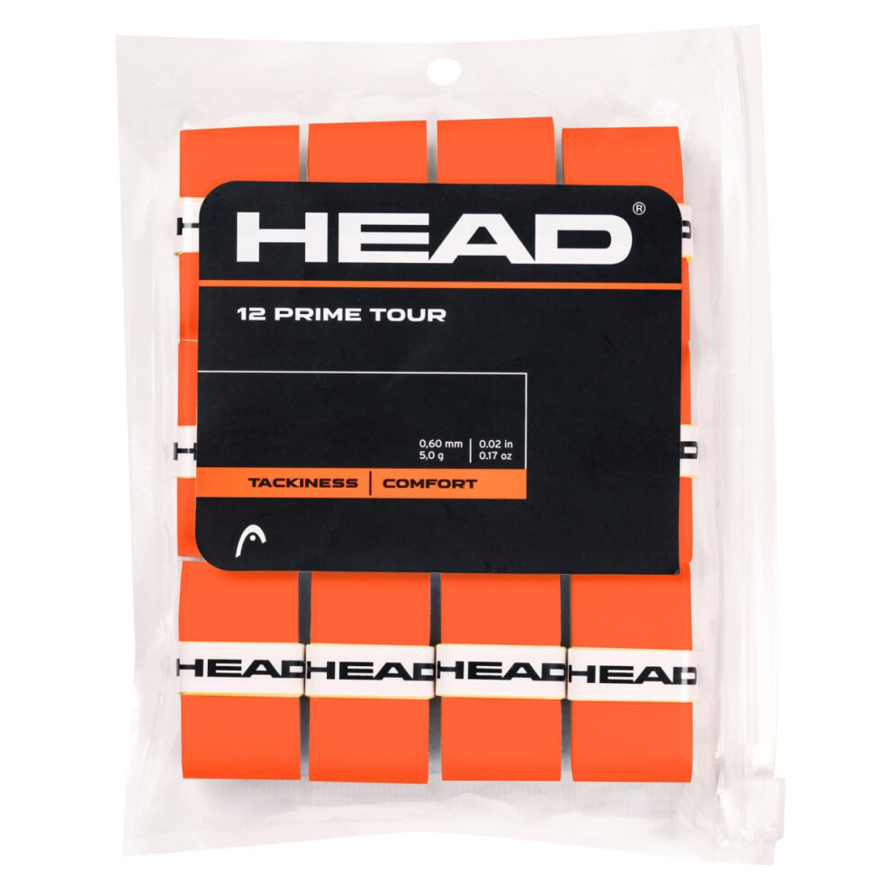 Head Prime Tour Overgrip 12 Pack Orange