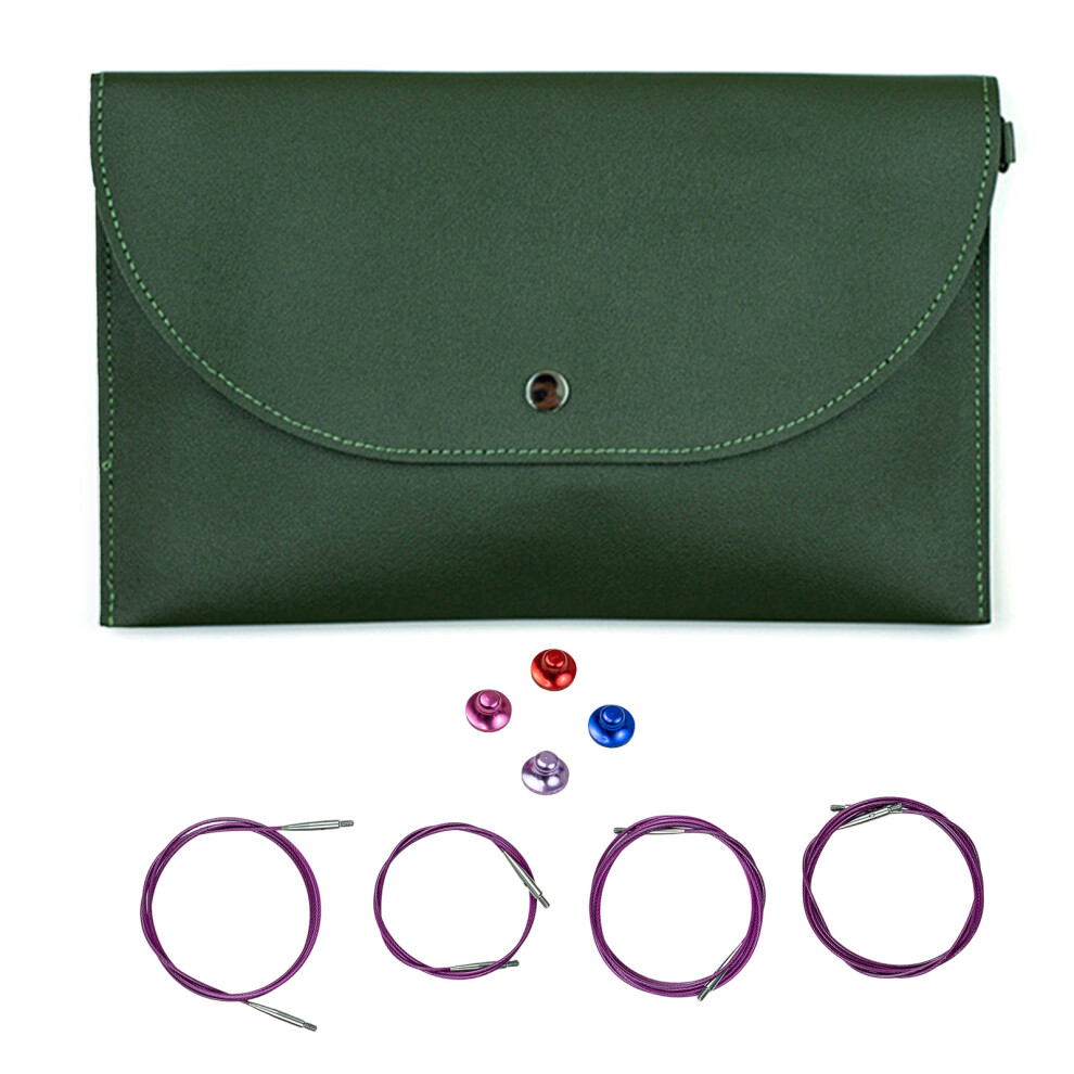 13Pairs Aluminum Circular Knitting Needle Interchangeable Sweater Needle Set 7754004619685