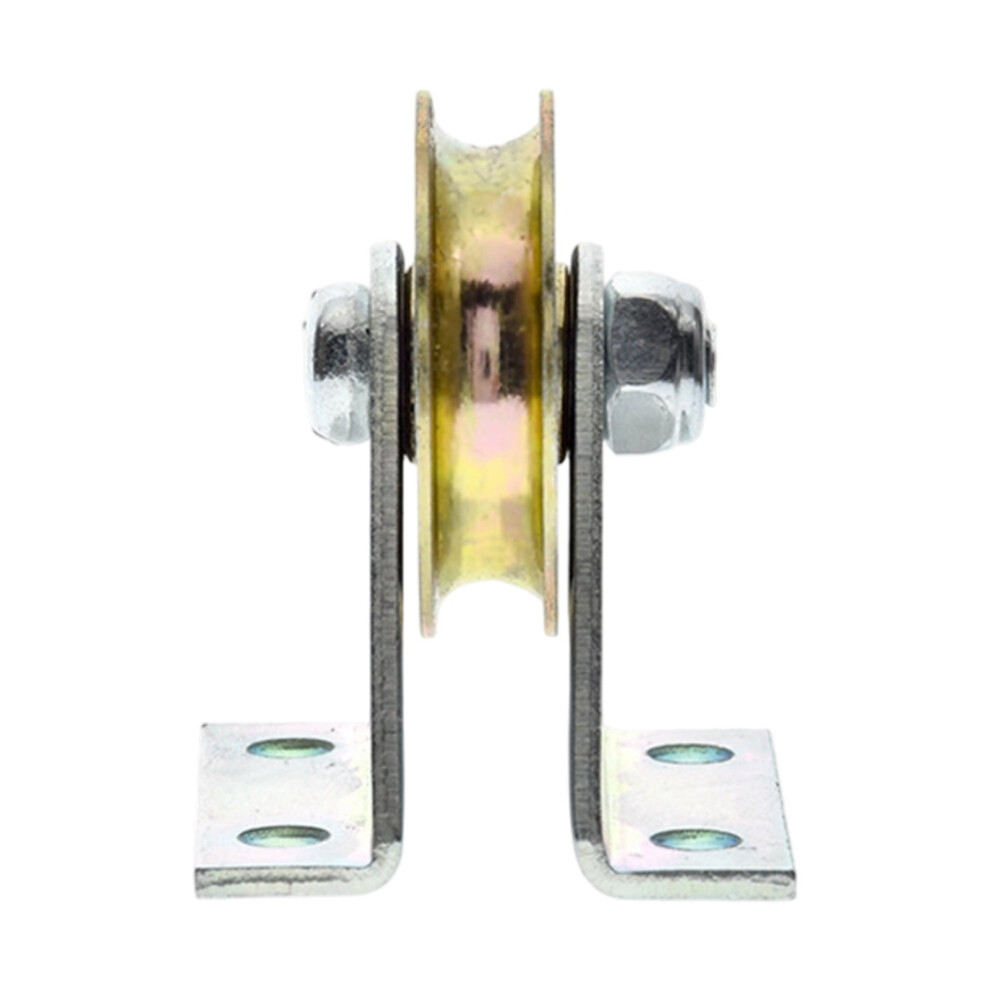 U Concave Pulley 6Mm Steel Wire Rope Guide Pulley Bracket Fixed Pulley 2L Bracket Pulley 7754004623132