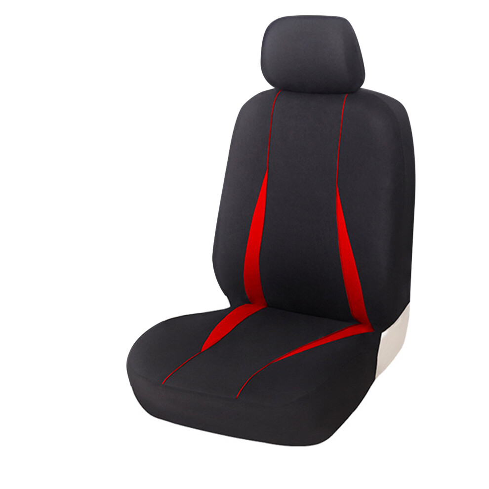 Universal Car Seat Cover Cushion Comfortable Design Cloth Fabric For Most Cars 1 Seat Red 7754004621565