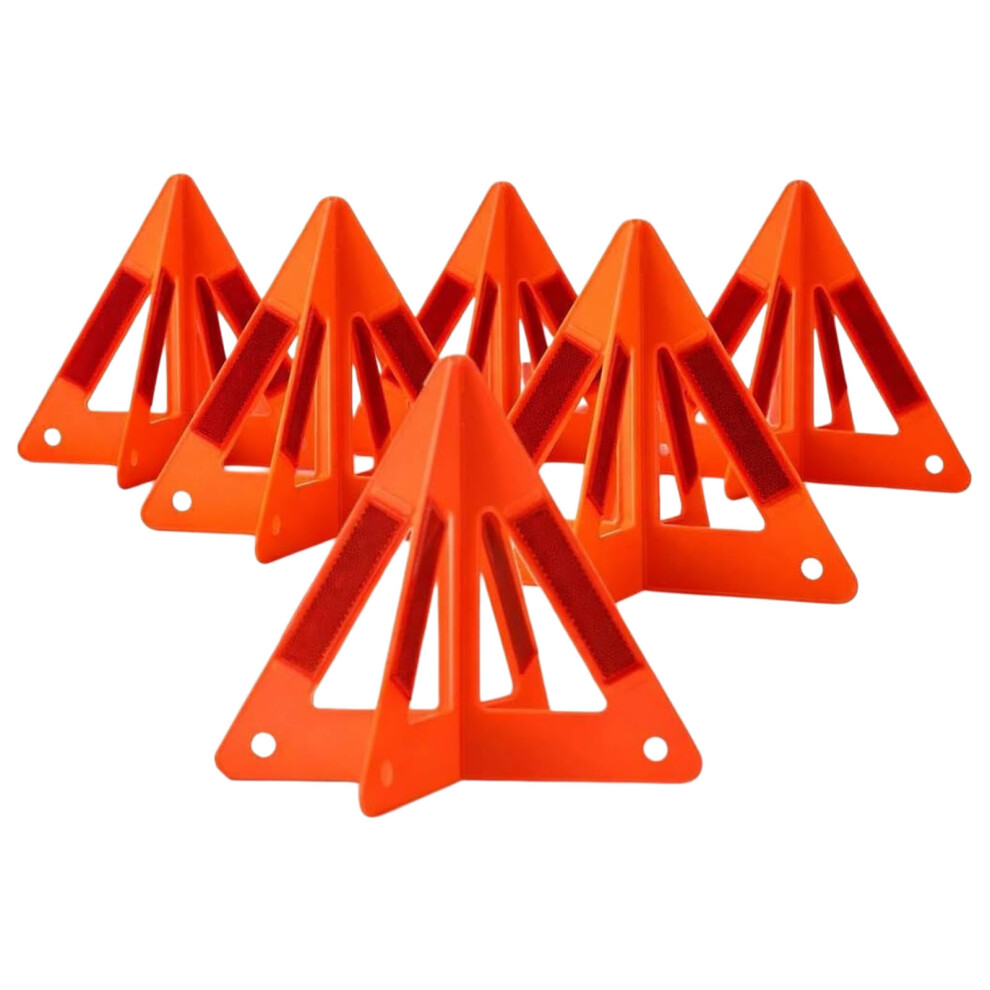 Plastic Safety Sign Warning Triangle For Vehicles With Quick Setup Foldable Light 7754004621299