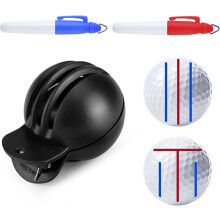 Rzcin Fade-Resistant Golf Ball Liner, Advanced Design Ball Marking Tool | 1 Alignment Tool with 2 Golf Ball Stamp Markers, Golf Ball Alignment with E