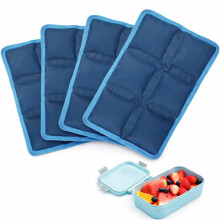 Flexible Ice Packs for Lunch Boxes, Reusable Long Lasting Cold Packs(6” x 4” x 0