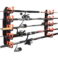 BOOSTEADY Fishing Rod Holders Holds Up to 10 Rods,Fishing Rod Rack for Garage,Fishing Pole Holders, Wall or Ceiling Mounted Fishing Rod Rack,Fishing