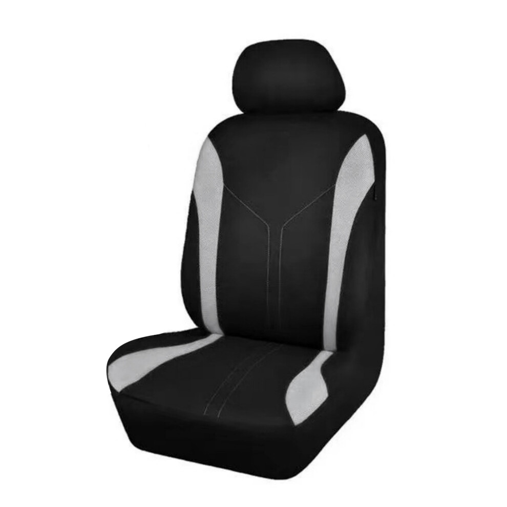Fabric Car Seat And Headrest Covers For Most Car Models Eays Installation 1 Seat Gray 7754004621497