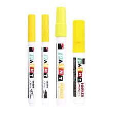 4Pcs Waterproof And Oil Proof Stone Monument Paint Pen for Gravestones Tombstone Yellow