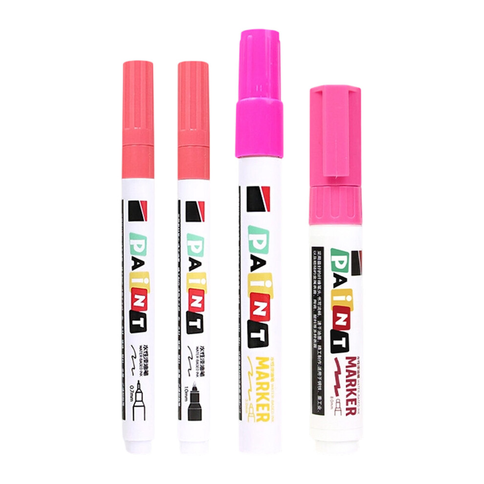 4Pcs Tombstone Restoration Paint Pen For Monuments Statues Gravestones Repair Pink 7754004623101