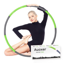 Auoxer Fitness Exercise Weighted Hoops, Lose Weight Fast by Fun Way