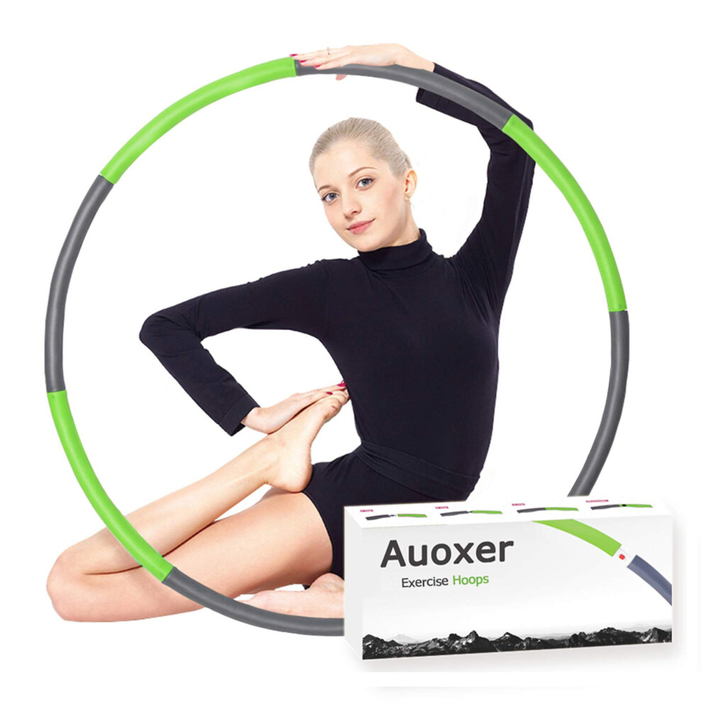 Photos - Fitness Hula Hoop Auoxer Fitness Exercise Weighted Hoops, Lose Weight Fast by Fun Way to Workout, Fat Burning Healthy Model Sports Life, Detac