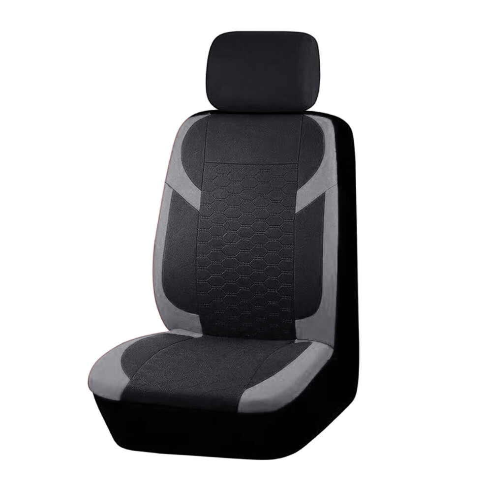 Nonslip Look Car Seat Cover Cushion Universal Washable Fabric For Safe Driving 1 Seat Gray 7754004622043