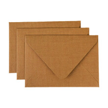 20Pcs A 5 Retros Envelope Set Thick Kraft Papers Perfect For Calligraphy Writing Brown