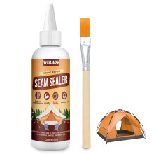 WEILAOK Seam Sealer, Tent Seam Sealer, Tent Waterproofer, Waterproof and Moisture-Proof, with Brush, Suitable for Waterproofing Tents, Tarps, Raincoa