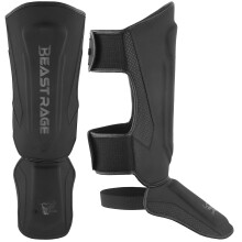 BEAST RAGE Shin Guards for Kickboxing Muay Thai, MMA Martial Arts Shin Pads, Leg Guard with Instep Protection, MMA Training Equipment
